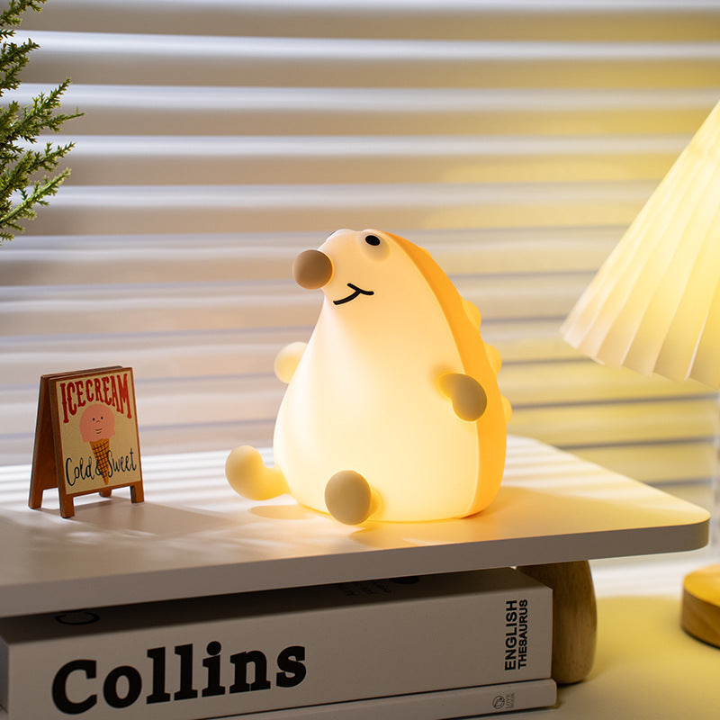 Hedgehog Night Lamp - Soft Silicone LED Light | Squiloo