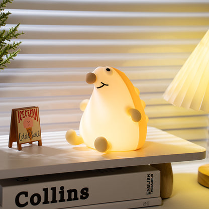 Hedgehog Night Lamp - Soft Silicone LED Light | Squiloo