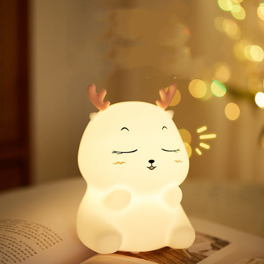 Deer Night Lamp - Soft Silicone LED Light | Squiloo