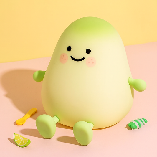Mango Night Lamp - Soft Silicone LED Light | Squiloo
