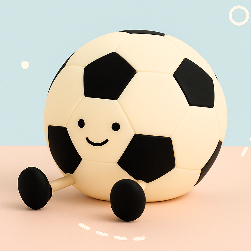 Football Night Lamp - Soft Silicone LED Light | Squiloo
