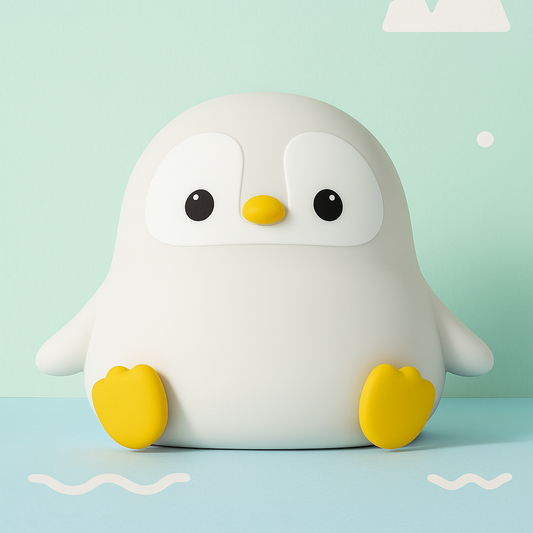 Penguin Night Lamp - Soft Silicone LED Light | Squiloo
