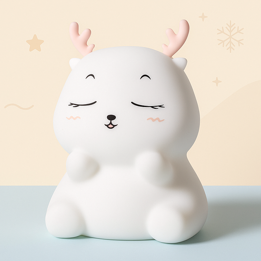 Deer Night Lamp - Soft Silicone LED Light | Squiloo