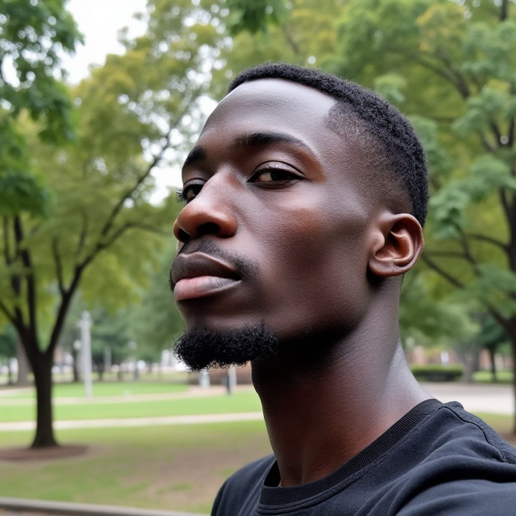 Close-up portrait of a man with a short beard outdoors with trees in the background, serving as a verified reviewer avatar for the Squiloo online store.