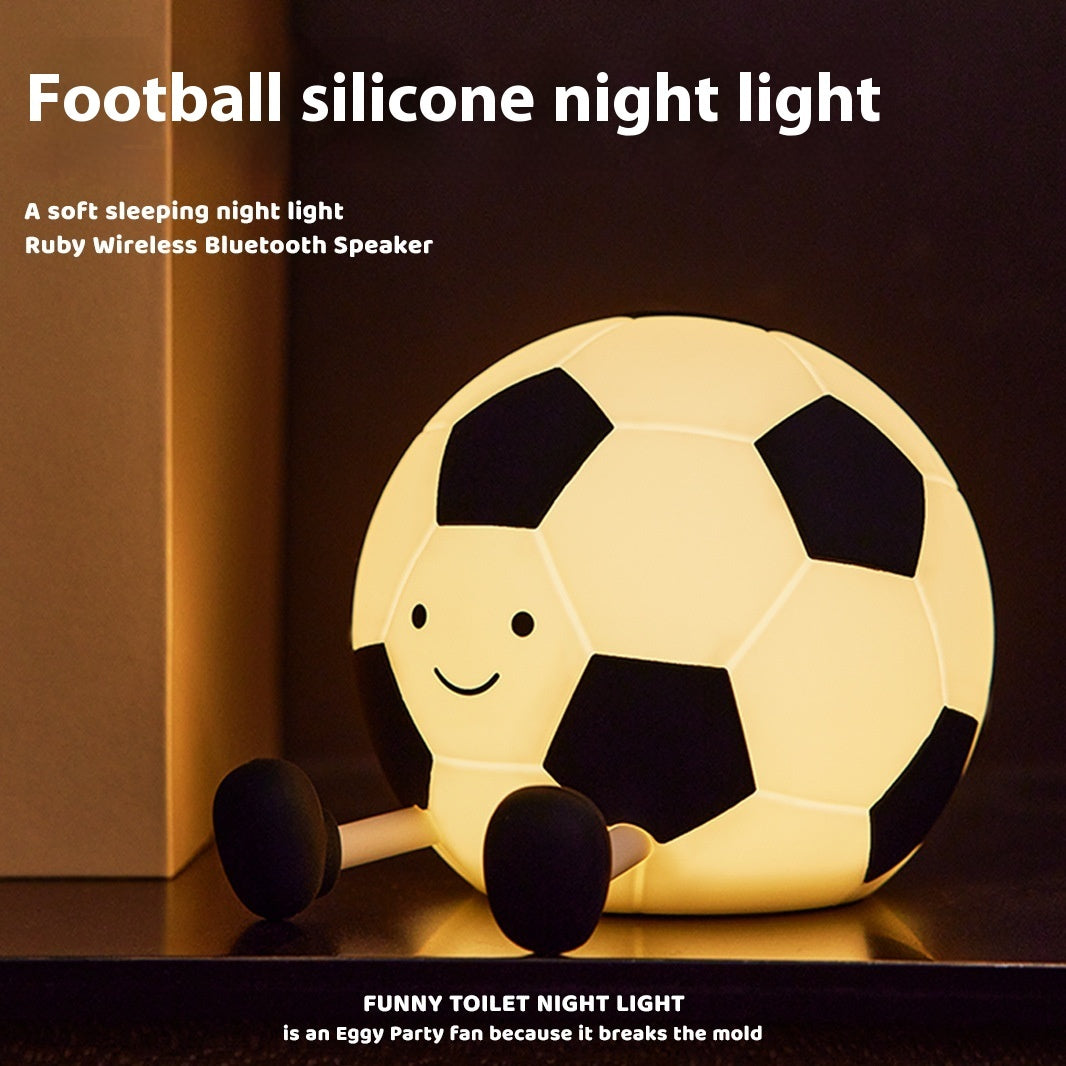 Football Night Lamp - Soft Silicone LED Light | Squiloo