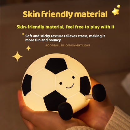 Football Night Lamp - Soft Silicone LED Light | Squiloo